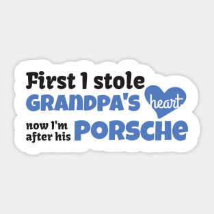 Grandpa's Porsche Sticker